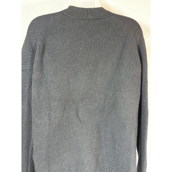 J.Crew Womens M Black Merino Alpaca Blend Cardigan V Neck Button Front - Picture 10 of 11